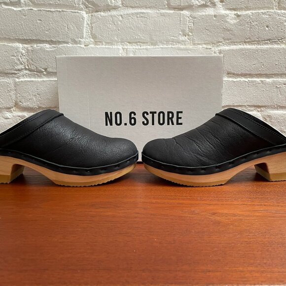 No6 Store "Dakota" Shearling Clog in Ink Aviator EU40 NWT - Picture 4 of 11